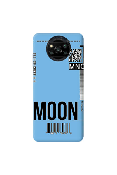 Other Xiaomi Poco X3 /X3 Pro A ticket to the moon Blue Colored Silicone TPU Θήκη