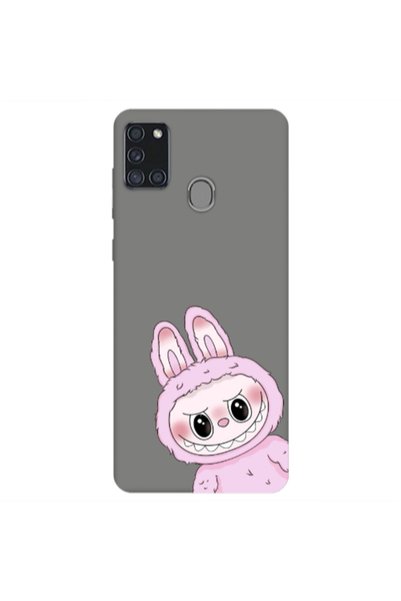 Other Samsung A21S Labubu 6 Grey Colored Silicone TPU Θήκη