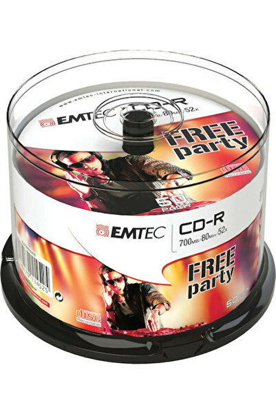 Emtec Recordable CD-R 52x 700MB Cake Box 50pcs Code: ECOC805052CB