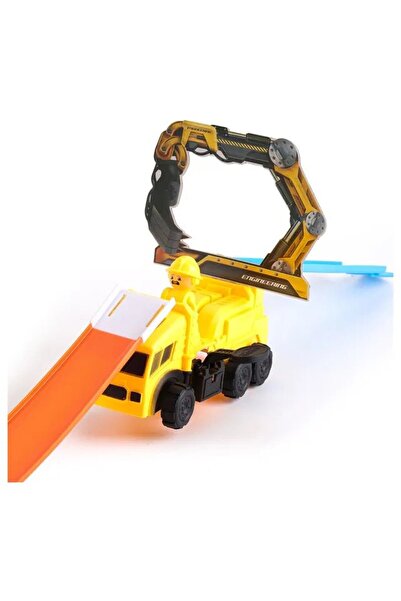 D-Power Ejection Track Set & Colour Car: DIY Track & Loop Launcher, Ages 3+