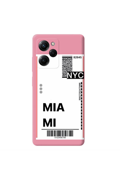 Other Xiaomi Poco X5 Pro Miami NYC Pink Colored Silicone TPU Θήκη