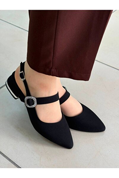 SU PERİSİ Altunok Black Heelled Shoes