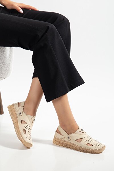 SUİNS SHOES Suins Sadia Model Hakiki Deri Yumuşak Kadın Günlük Sandalet