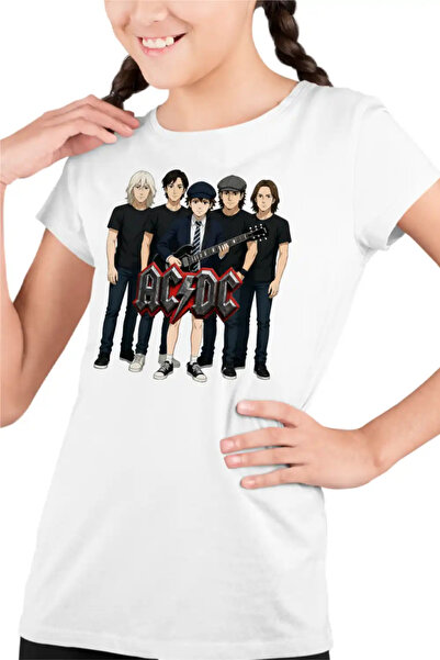 OEM Tricou Copii Fete ACDC Cartoon Merch