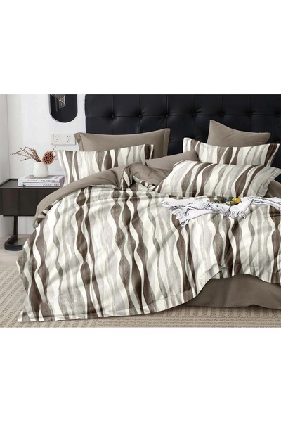 CHIRASO Set Lenjerie pat LUX CHIRASO, 7 piese Cearceaf 220x240 și Elastic 180...