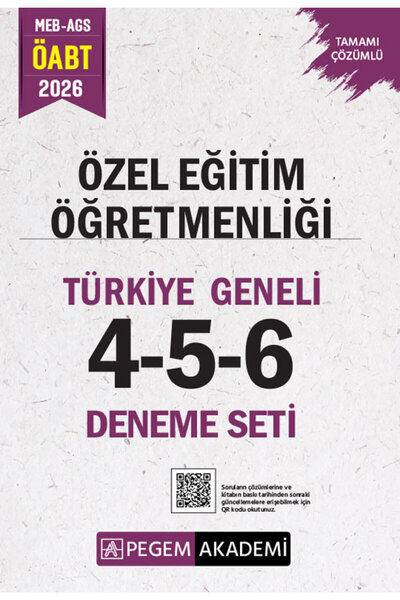 Pegem Akademi Yayıncılık 2026 MEB AGS ÖABT Özel Eğitim Öğretmenliği Tamamı Çö...