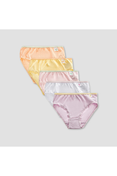 Juniors Pack of 5 Cotton Briefs with Print