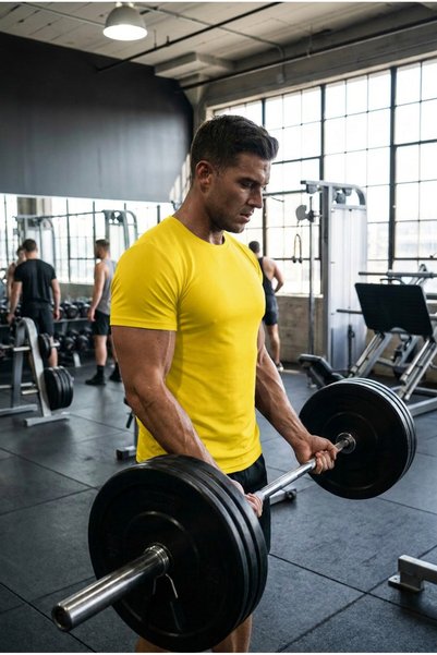 DKECCI Men's Dry Touch Fabric Quick-Drying Breathable Sports T-Shirt Fitness and Training T-Shirt