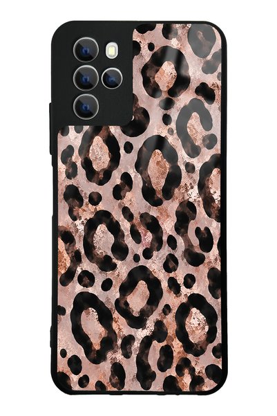 Spoyi Omix X700 Rose Gold Leopard Design Glossy Phone Case