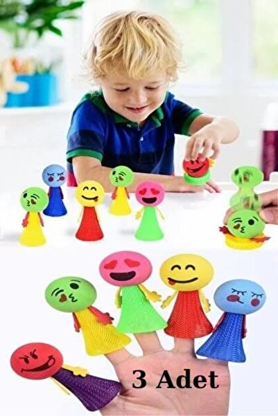 Nostaljik Lezzetler Zıplayan Oyuncak Emojili Zıp Zıp Oyun 3 Adet Pinyata İçi ...
