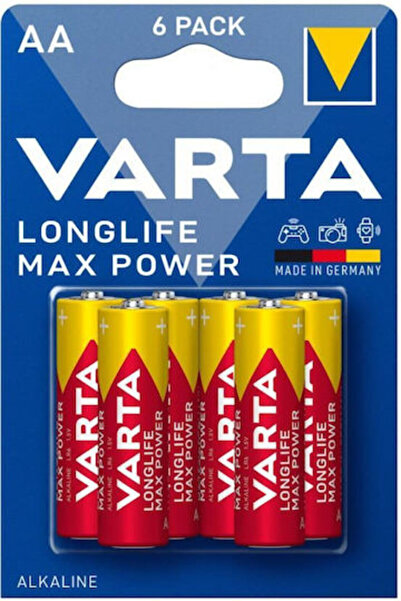 Varta Μπαταρίες Αλκαλικές Longlife Max Power AA 1.5V 6 τεμάχια Κωδικός: 127009