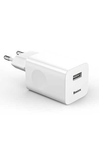 Baseus Încărcător de perete Quick Charge 3.0 USB-A 24W, Alb