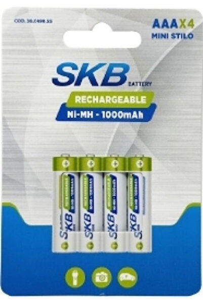 SKB Επαναφορτιζόμενη Μπαταρία C Ni-MH 1000mAh 1.2V 4 τεμάχια