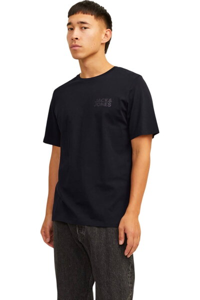 Jack & Jones Tricou JACK &JONES Corp cu logo imprimat mic - 12151955-Negru-SPB