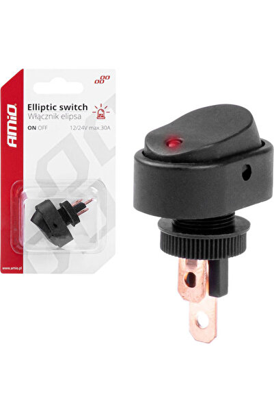 AMIO Car On/Off Switch 12V-24V Universal Red Code: 03089