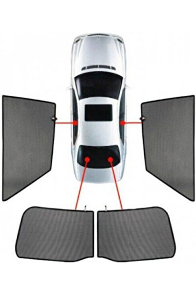 Other CarShades Πλευρικά Σκιάδια Αυτοκινήτου για Toyota Hilux Μαύρα Φιμέ Τετρ...