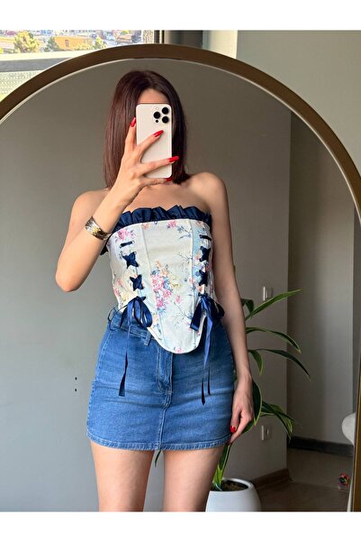 path-y homewear&sportwear Viral Kurdele Bağlama Korse