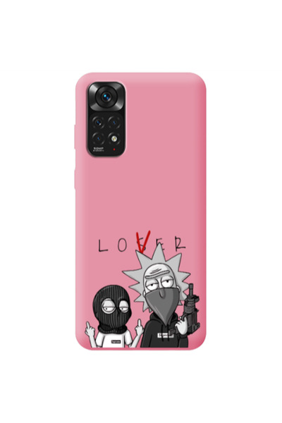 Other Xiaomi Redmi Note 11 4G Rick Loser Pink Colored Silicone TPU Θήκη