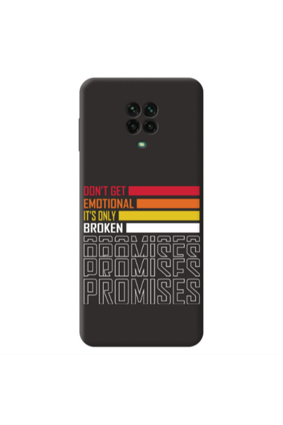 Other Xiaomi Redmi Note 9 Pro Dont Get Emotional Black Colored Silicone TPU Θήκη