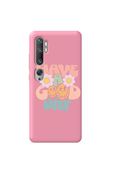 Other Xiaomi Mi Note 10 Have A Good day Pink Colored Silicone TPU Θήκη