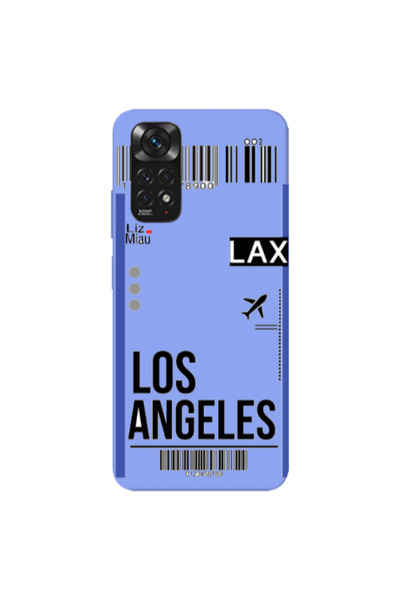 Other Xiaomi Redmi Note 11 4G Los angeles Light Purple Colored Silicone TPU Θήκη
