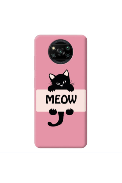 Other Xiaomi Poco X3 /X3 Pro Meow Pink Colored Silicone TPU Θήκη