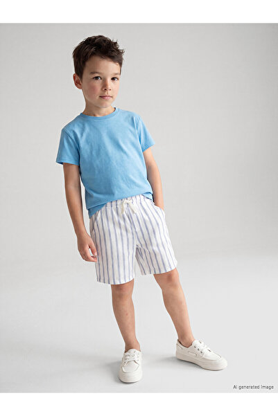 LC Waikiki Esvab • Modern & Distinctive Striped Boys' Muslin Shorts