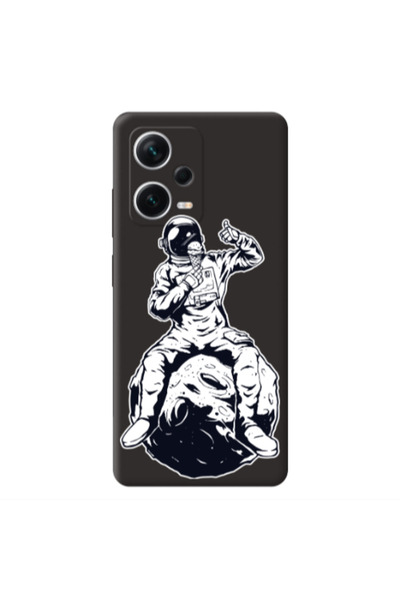 Other Xiaomi Poco X5 ice cream in space Black Colored Silicone TPU Θήκη