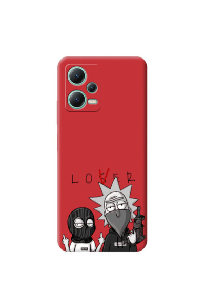 Other Xiaomi Redmi Note 12 Pro 5G Rick Loser Red Colored Silicone TPU Θήκη