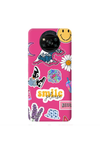 Other Xiaomi Poco X3 /X3 Pro Smile Moon Fuchsia Colored Silicone TPU Θήκη