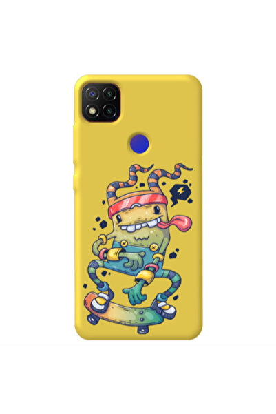 Other Xiaomi Redmi 9c Dangerous task Yellow Colored Silicone TPU Θήκη