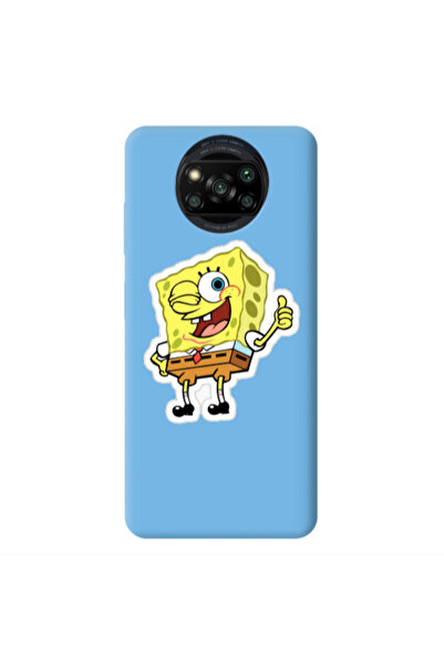 Other Xiaomi Poco X3 /X3 Pro spongebob2 Blue Colored Silicone TPU Θήκη