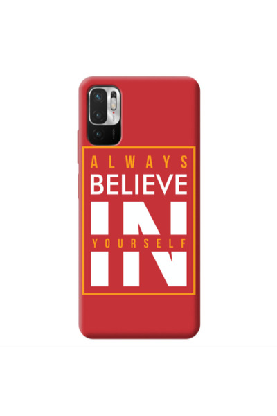 Other Xiaomi Redmi Note 10 Pro 5G Always Belive Red Colored Silicone TPU Θήκη
