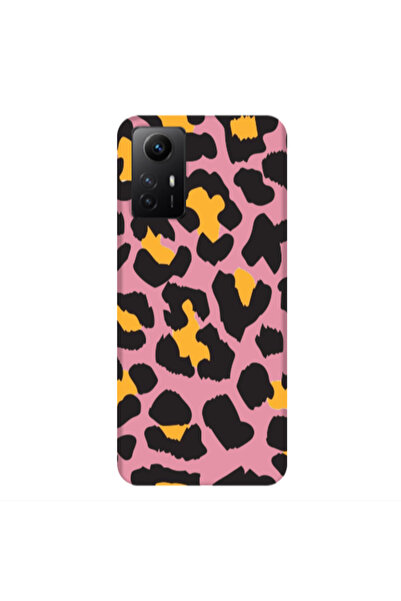 Other Xiaomi Redmi Note 12s Yellow leopard Pink Colored Silicone TPU Θήκη