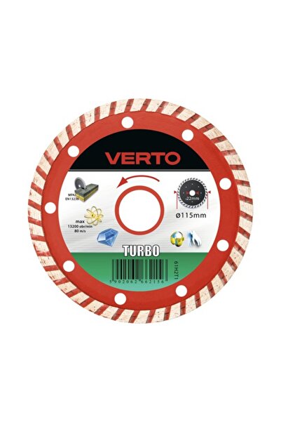 OEM Диамантен диск Verto Turbo Ø115x2x22.2 мм