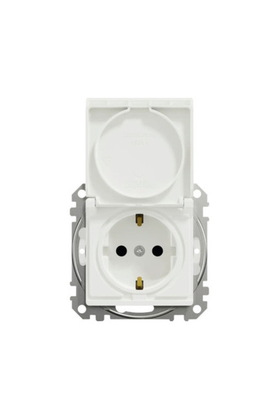 OEM Priză 2P+E simplă Schneider Sedna Design, capac de protecție IP44, obtura...