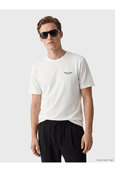 LC Waikiki Peak New Season Loose Fit Crew Neck Printed Men's T-Shirt