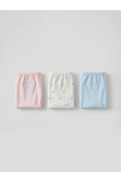 LC Waikiki Peak New Season Patterned Girls' Underwear 3-Piece Set