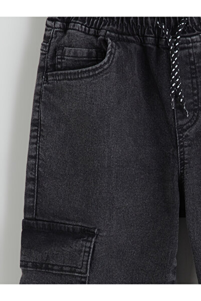 LC Waikiki Boy's Cargo Jeans Pants with Elastic Waist