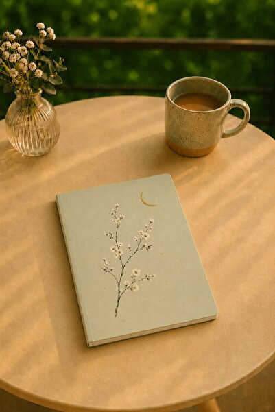 Sakin Sayfa Lale Motifi Defter