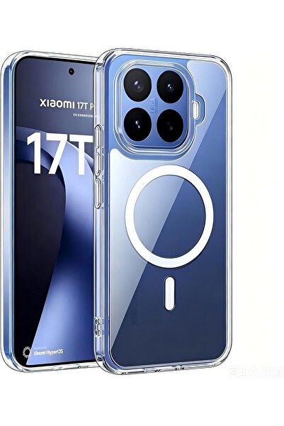 m.tk moveteck Xiaomi Mi 17T Pro Uyumlu Kılıf Magsafe Şarj Özellikli Şeffaf İn...
