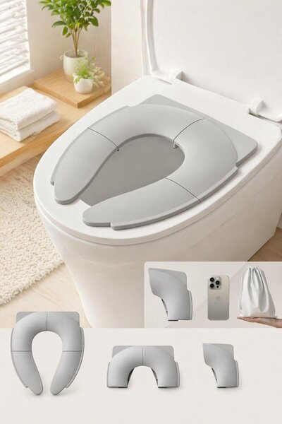 Generic One Piece PP Foldable Travel Toilet Seat Baby Potty Training Portable...
