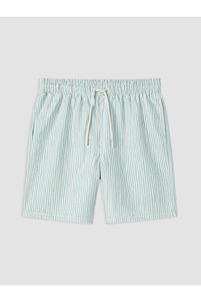 LC Waikiki Peak New Season Short Length Striped Men's Swim Shorts