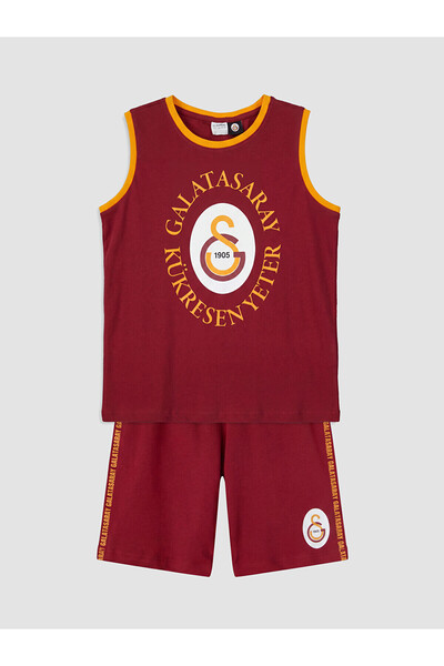LC Waikiki Özmarka New Season Printed Boys' Shorts Pajama Set