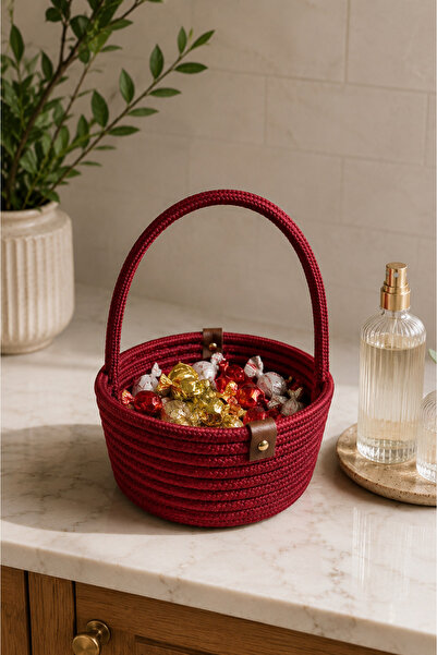 MaVaux Candya Handmade Rope Multi-Purpose Guest Candy Basket, Gift Basket, We...