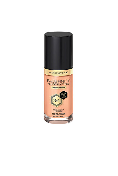 Max Factor Facefinity 3'ü 1 arada Astar, Kapatıcı ve Fondöten #77-soft Honey ...