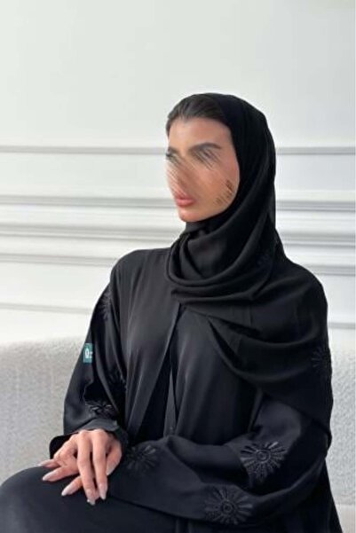 Lavin Crepe Abaya with Embroidery on Sleeves