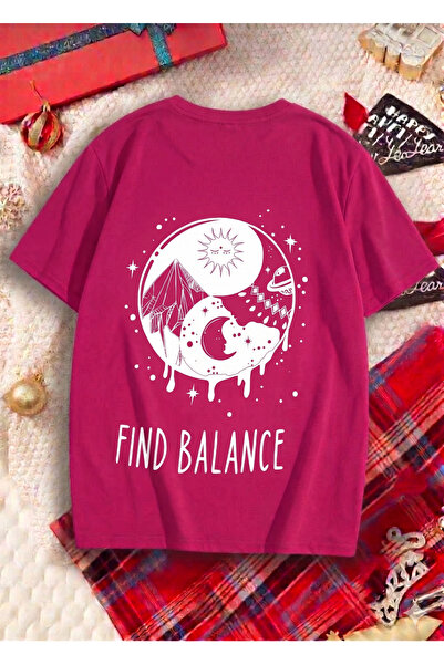 UNCİA OUTDOORS Women's Men's Unisex Nut Print Oversized Crew Neck T-Shirt