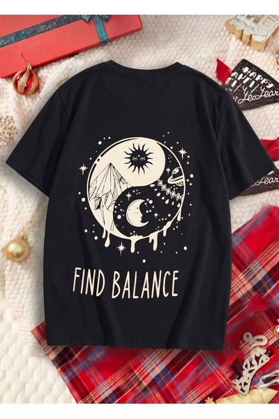 UNCİA OUTDOORS Women's Men's Unisex Nut Print Oversized Crew Neck T-Shirt