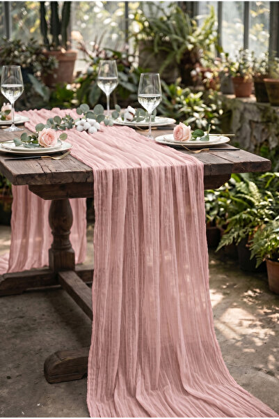 Soft Kare Bohemian Tulle Runner Tablecloth – Elegant Sophistication and Moder...